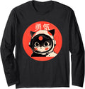 Space Cat Courage Japanese Kawaii Hoodie - Streetwear Style Men Women - T-Shirt, Sweatshirt, Hoodie