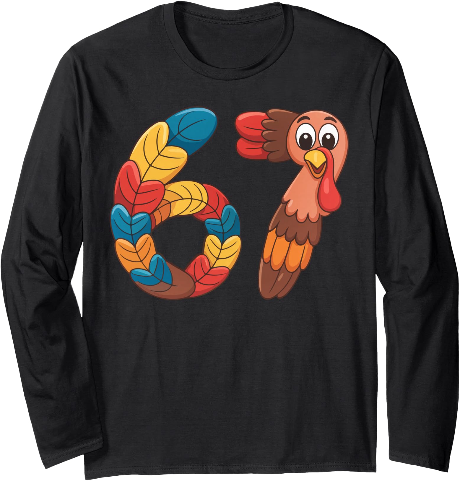 Authentic 67 Meme 6 7 Six Seven Sweatshirt - Graphic Print for Adults - T-Shirt, Sweatshirt, Hoodie