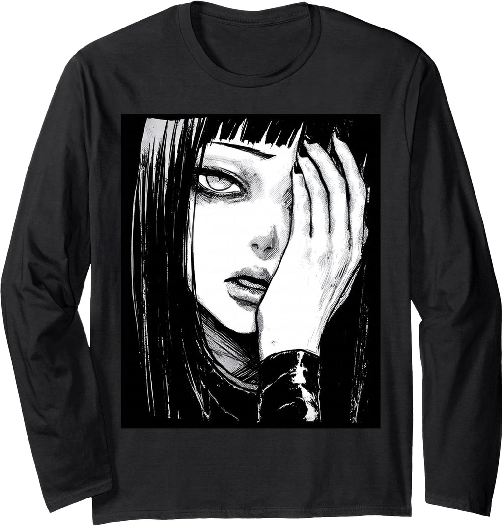Gothic Anime Manga Japan Kawaii Goth Alt Sweatshirt - Graphic Print Unisex - T-Shirt, Sweatshirt, Hoodie