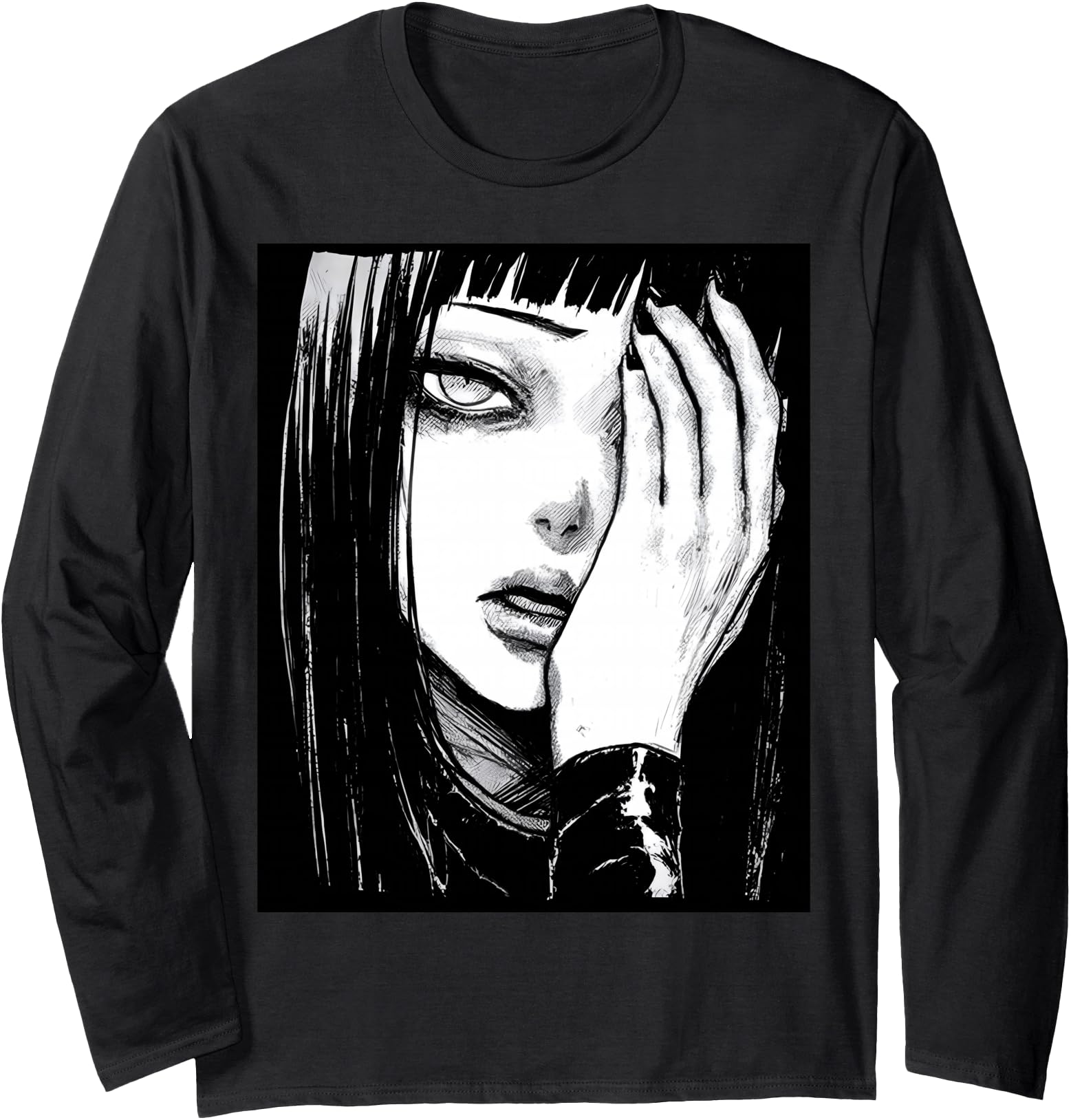 Gothic Anime Manga Japan Kawaii Goth Alt Sweatshirt - Graphic Print Unisex - T-Shirt, Sweatshirt, Hoodie