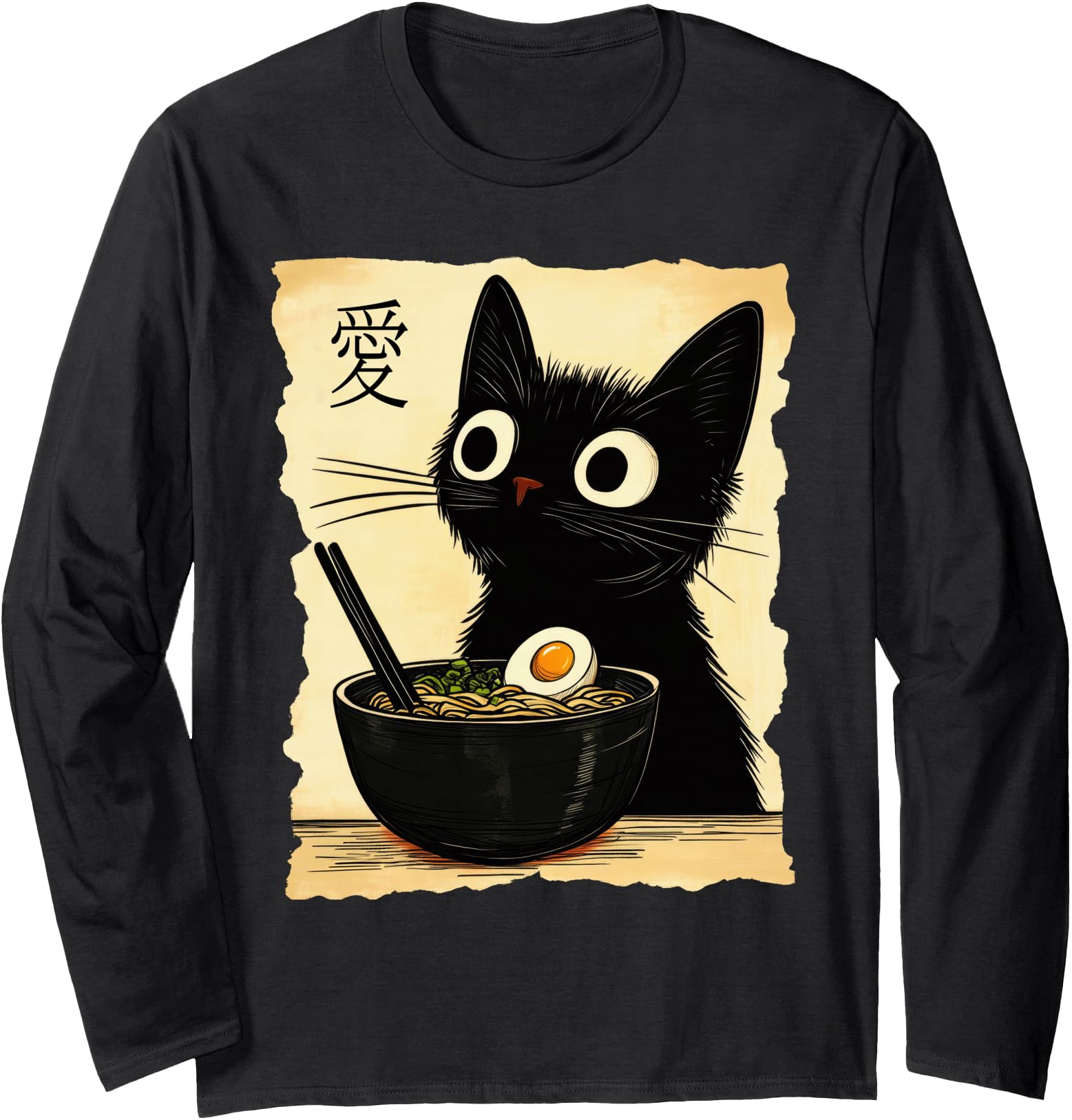 Exclusive Cat Ramen Japanese Kawaii Sweatshirt - Graphic Print for Adults - T-Shirt, Sweatshirt, Hoodie