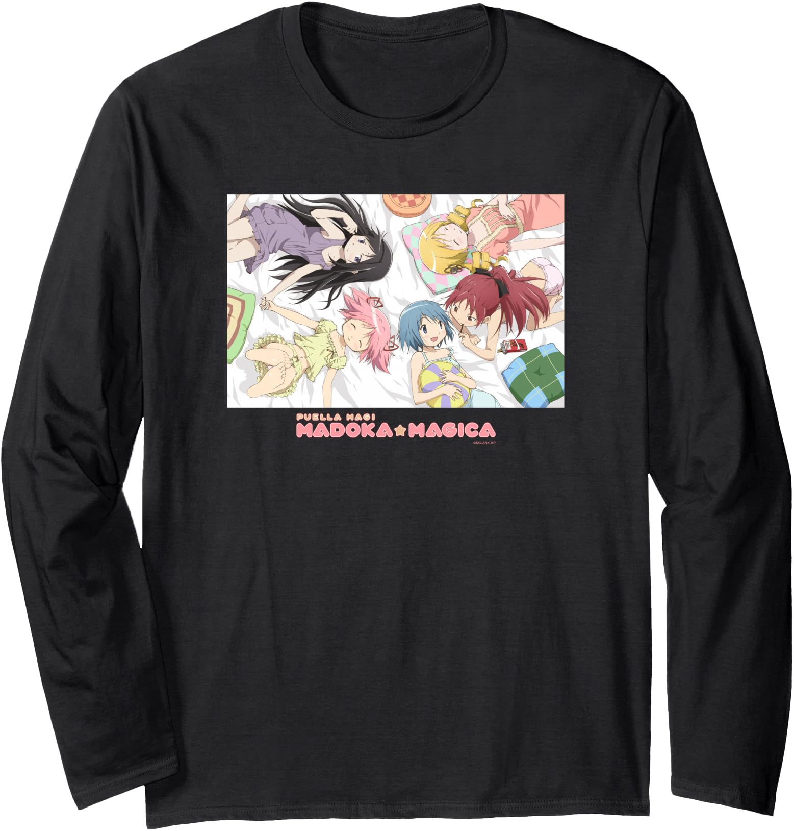 Handcrafted Madoka Magica Pajama Party Sweatshirt - Graphic Print Unisex - T-Shirt, Sweatshirt, Hoodie