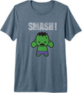 Authentic Marvel Kawaii Smash Distressed Sweatshirt - Graphic Print Unisex - T-Shirt, Sweatshirt, Hoodie