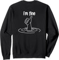 Original Back Thumbs Up Drowning I M Hoodie - Custom Art Print Men Women - T-Shirt, Sweatshirt, Hoodie
