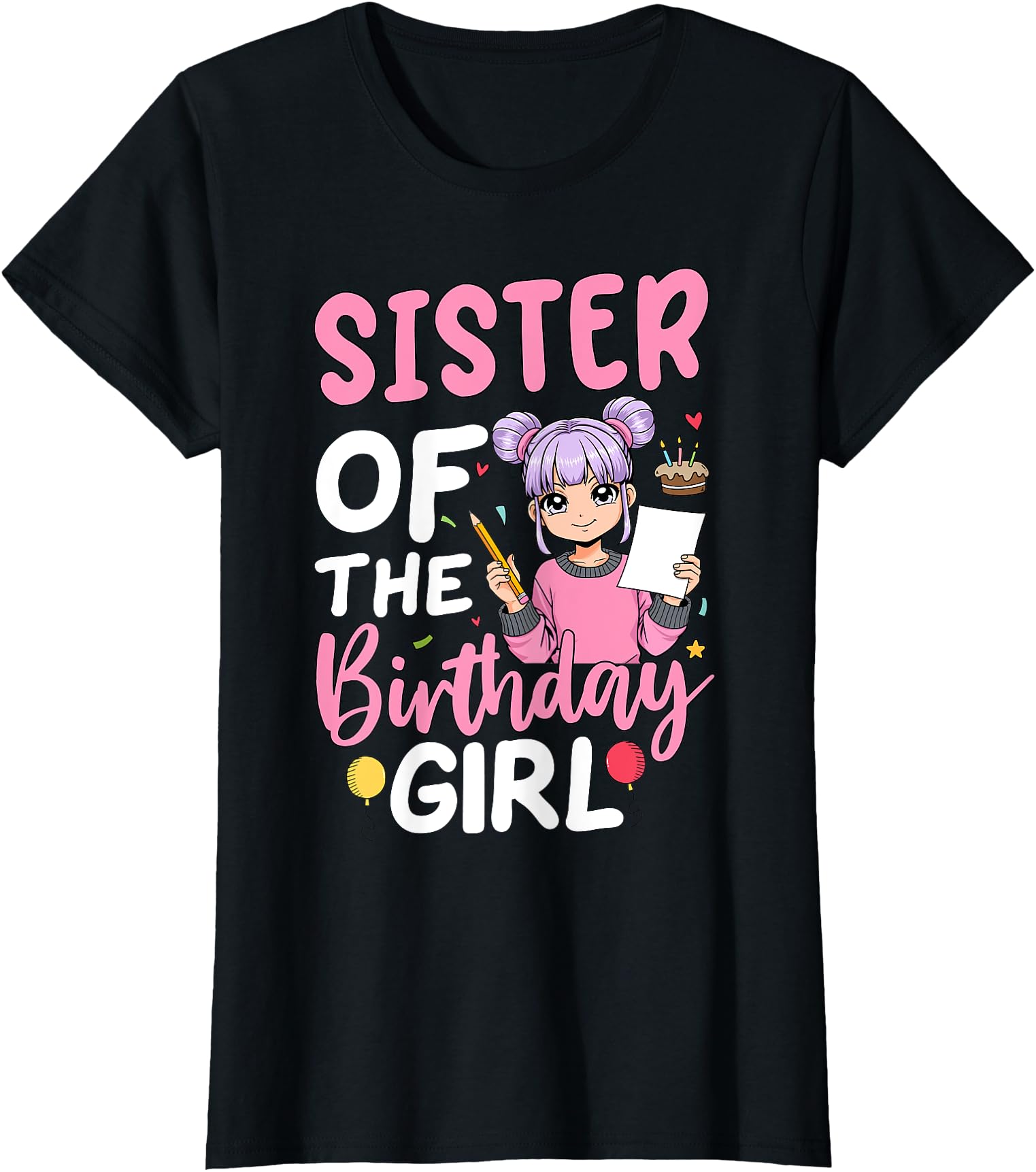 Exclusive Sister Anime Sketching Artist Hoodie - Graphic Print for Adults - T-Shirt, Sweatshirt, Hoodie