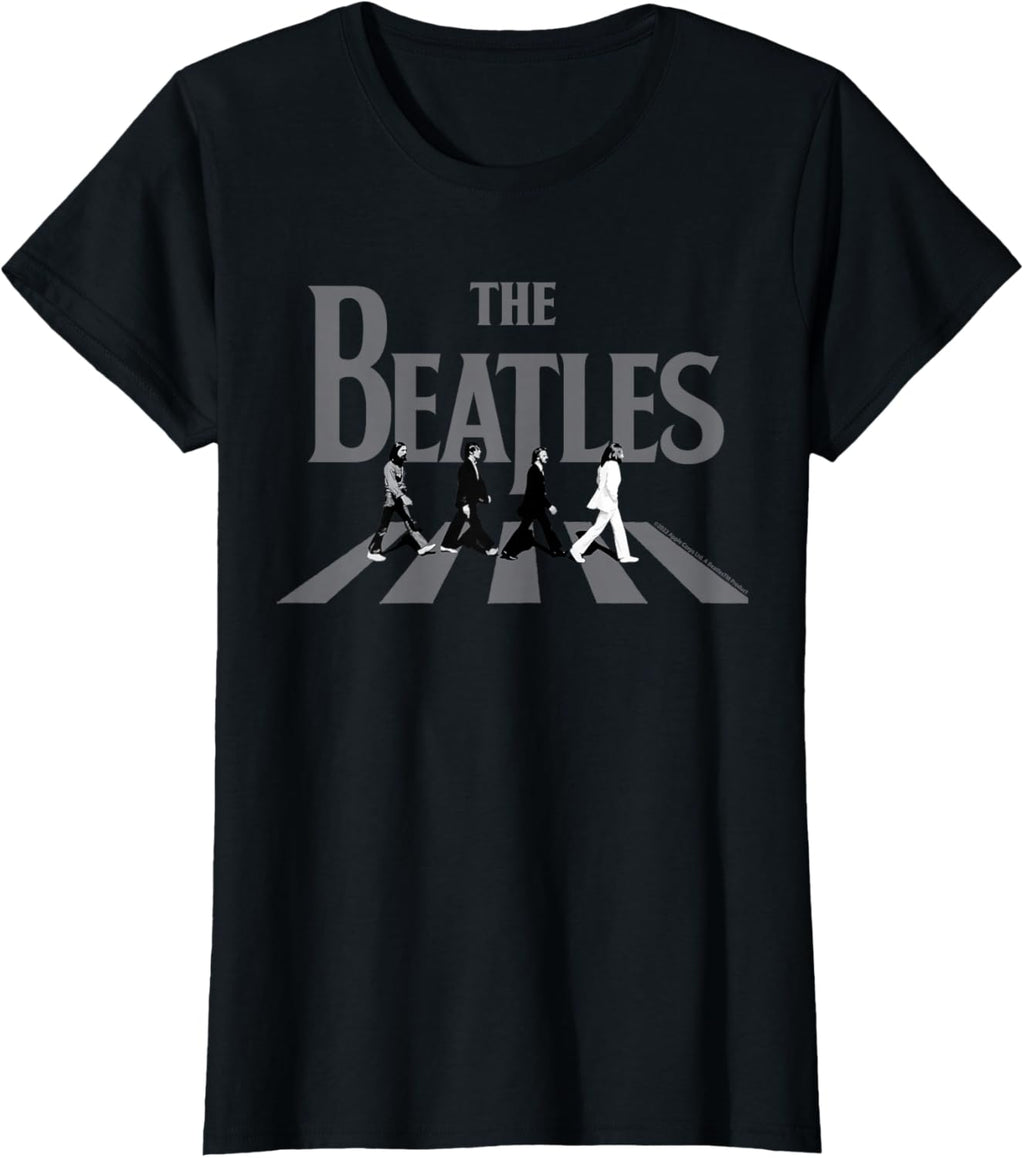 Abbey Road Greyscale Album Cover - Adult & Kids T-Shirts, Sweatshirts & Hoodies apparel design preview 1