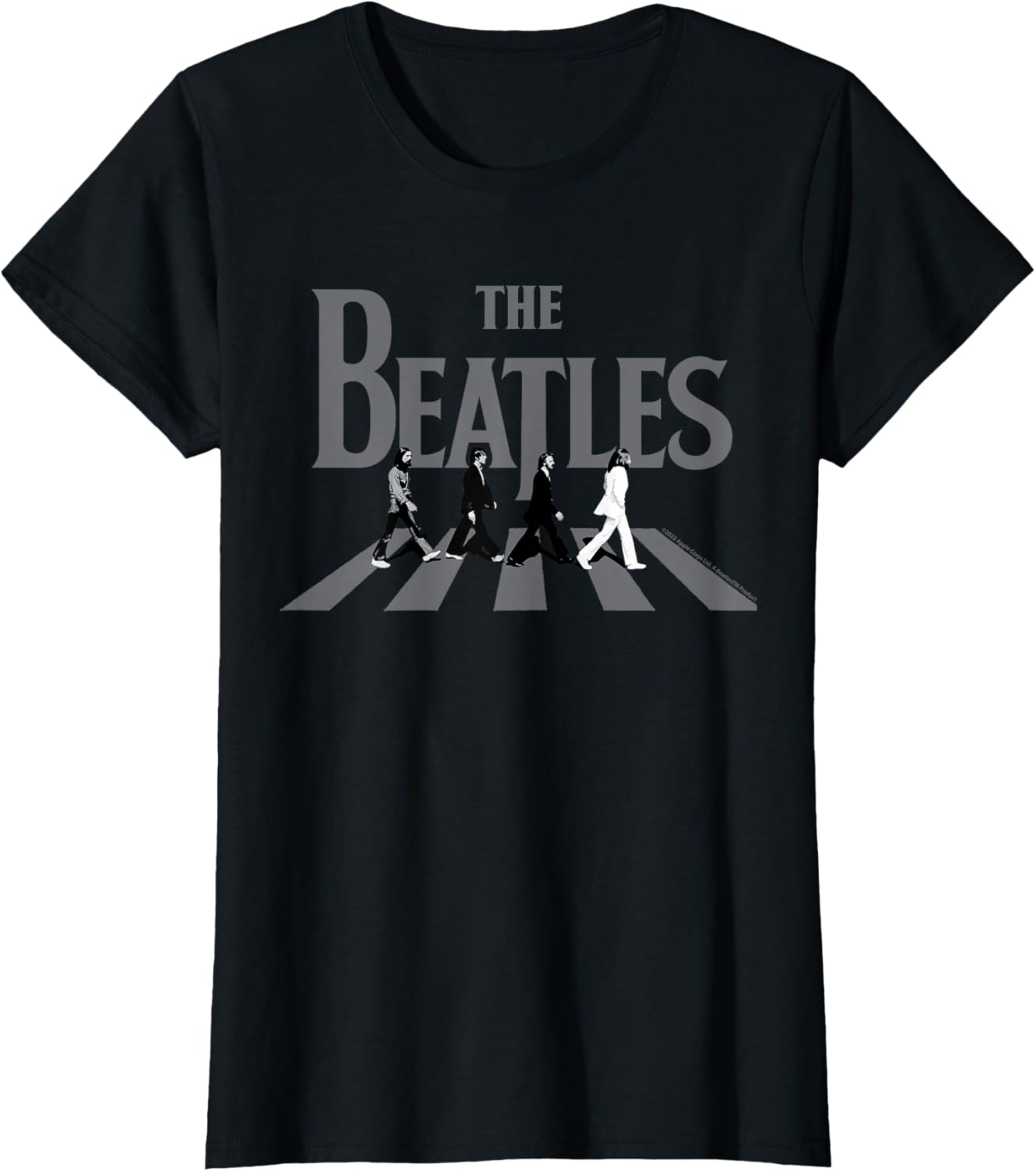 Abbey Road Greyscale Album Cover - Adult & Kids T-Shirts, Sweatshirts & Hoodies apparel design preview 1