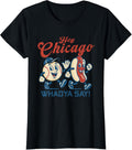 Hey Chicago Whadya Say Hot Dog Baseball Graphic - Adult & Kids T-Shirts, Sweatshirts & Hoodies apparel design preview 1