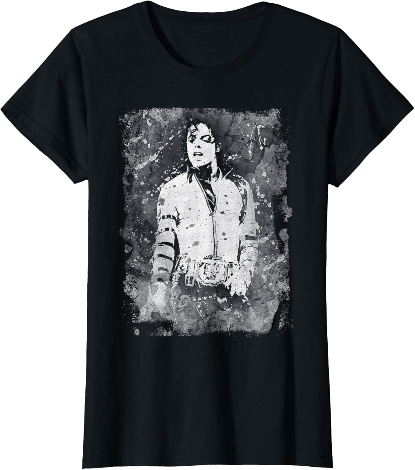 Michael Jackson Bad World Tour 1988 Black and White - Adult & Kids T-Shirts, Sweatshirts & Hoodies apparel design preview 1