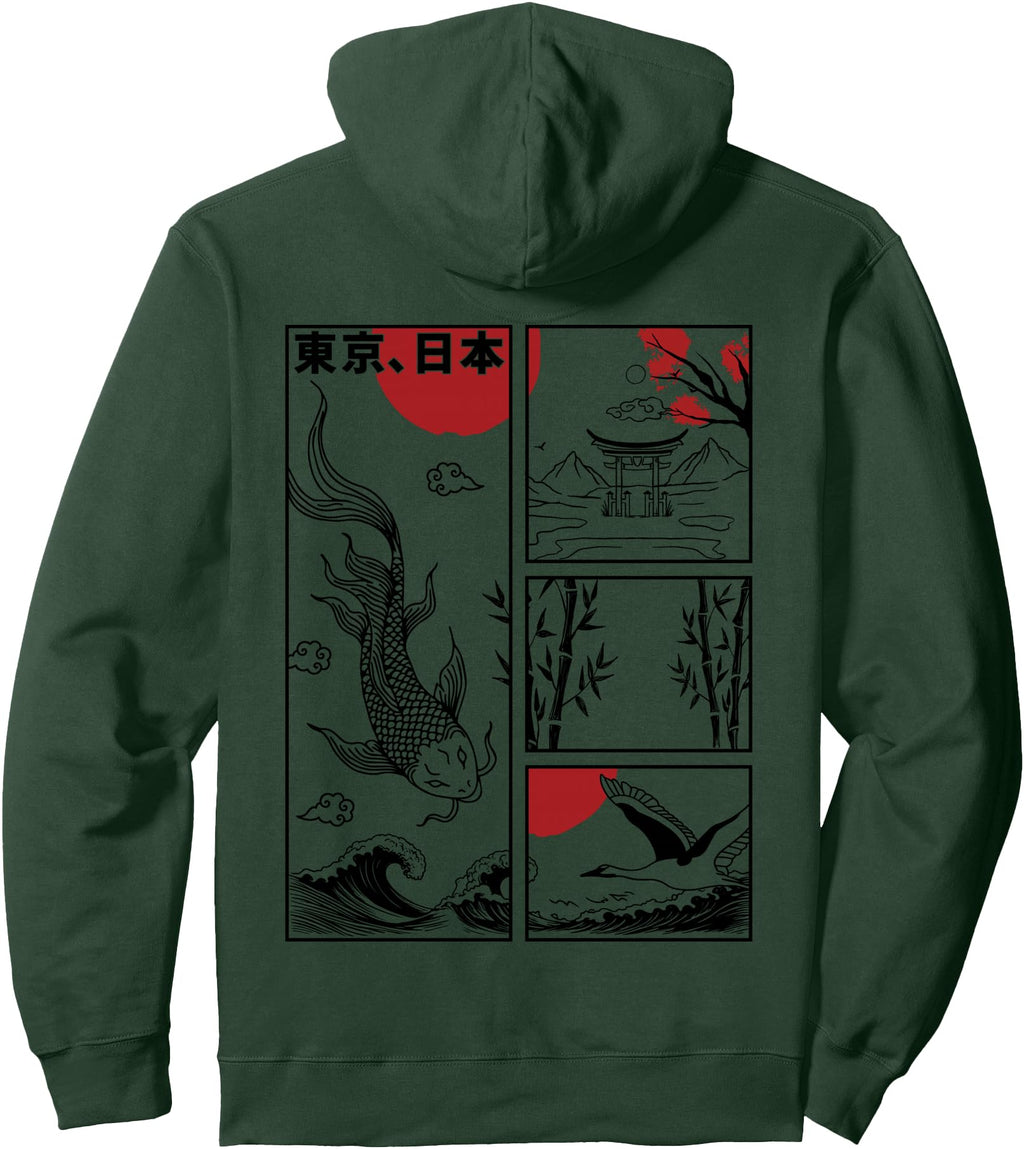 Japanese Koi Fish Great Wave Off T-Shirt - Minimalist Print for Adults - T-Shirt, Sweatshirt, Hoodie