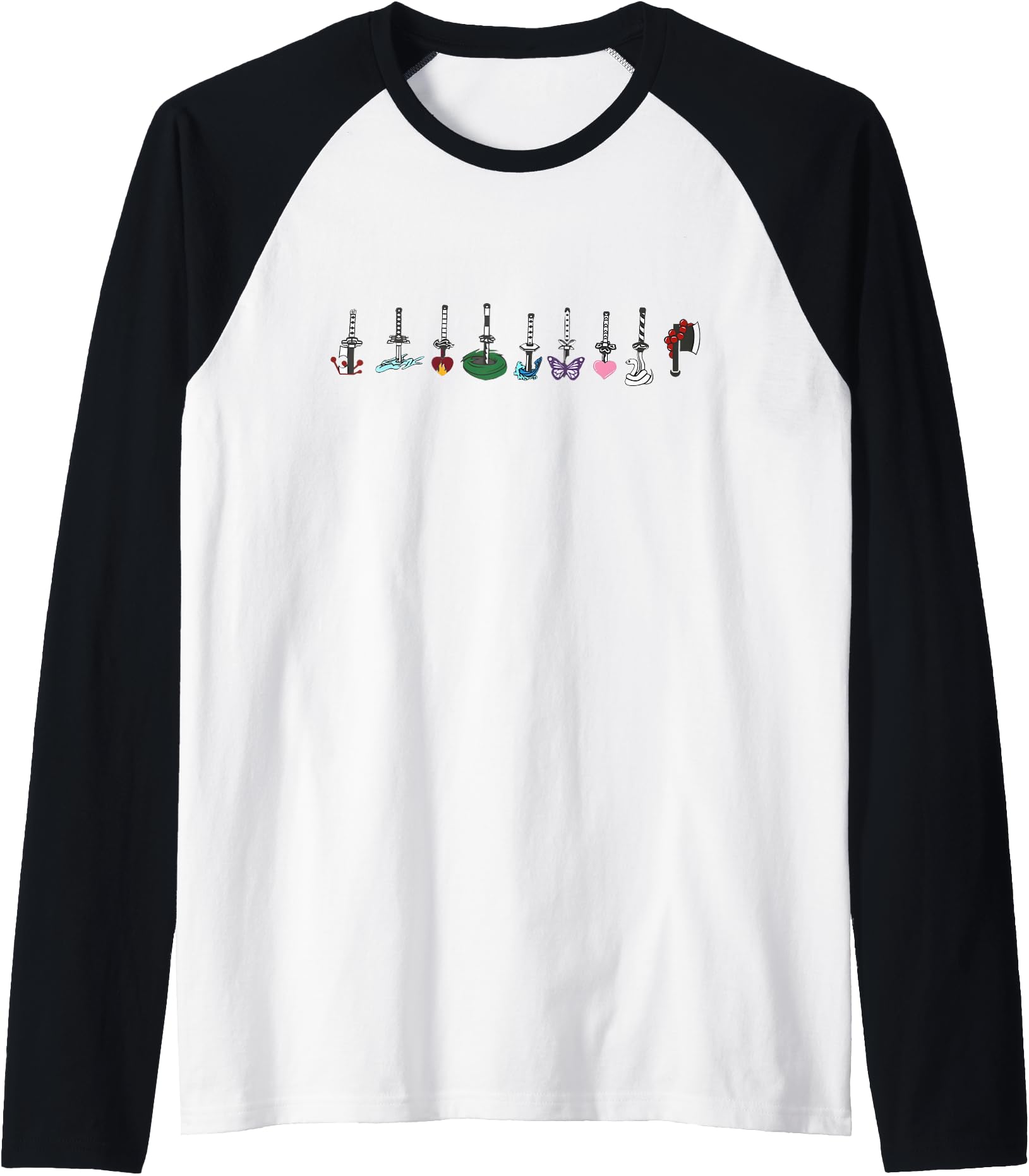 Exclusive Hashira Raglan Baseball T-Shirt - Minimalist Print Men Women - T-Shirt, Sweatshirt, Hoodie