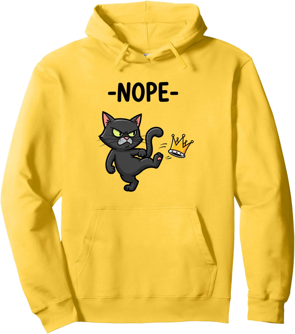 Handcrafted No Kings Cat Sweatshirt - Aesthetic Graphic for Adults - T-Shirt, Sweatshirt, Hoodie