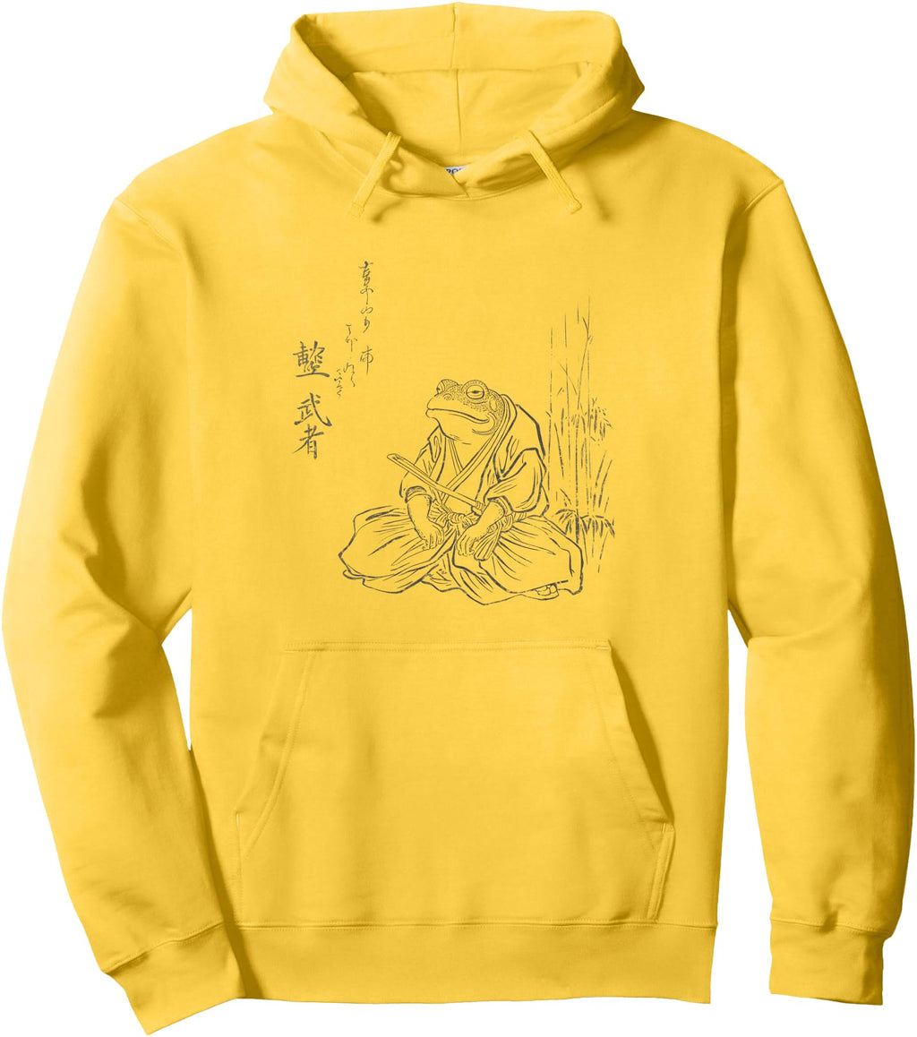 Handcrafted Samurai Frog Japanese Ukiyo Hoodie - Trendy Graphic Men Women - T-Shirt, Sweatshirt, Hoodie