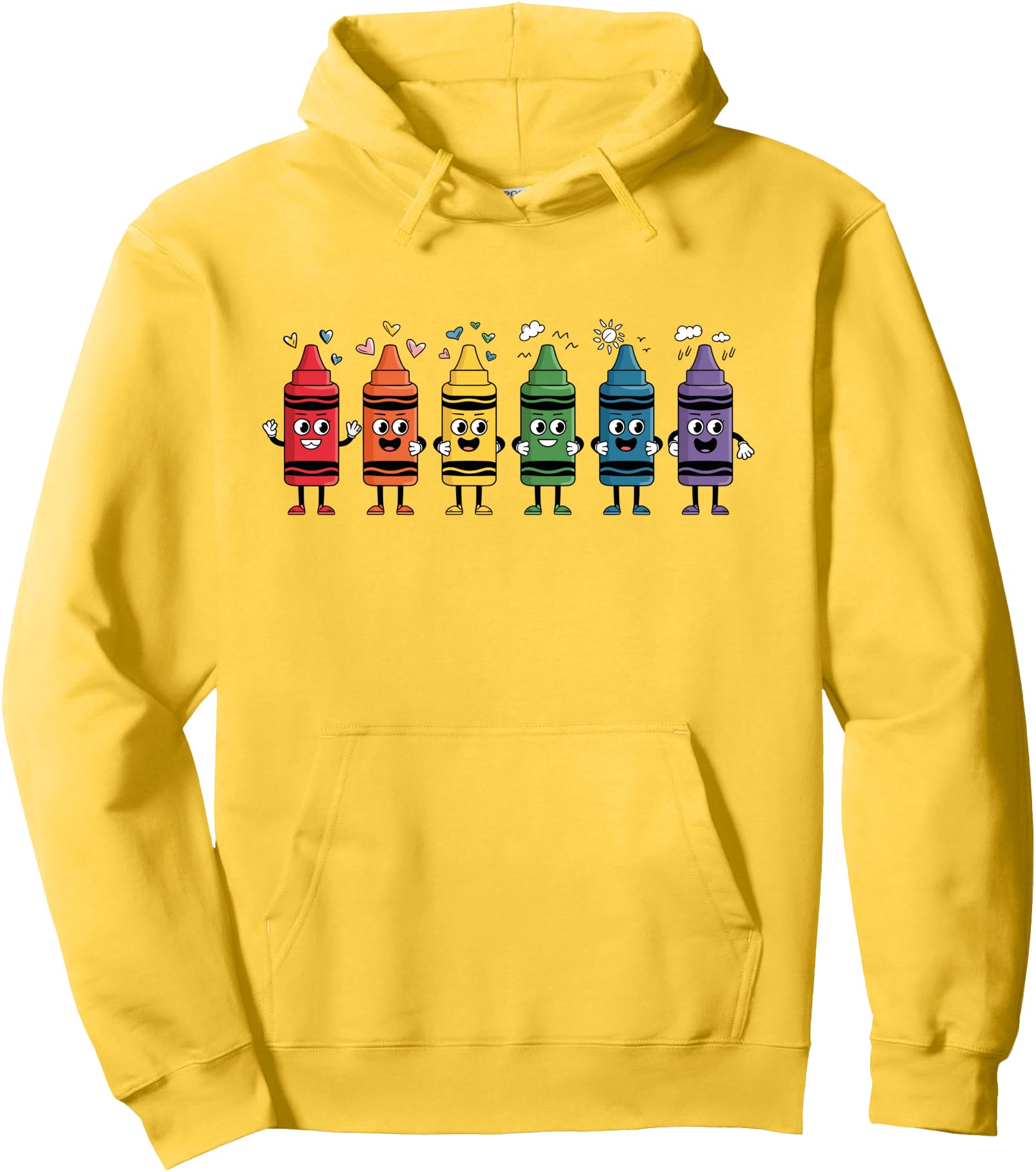 Original Fashionable Crayon Mood 100 Hoodie - Fun Novelty Design Men Women - T-Shirt, Sweatshirt, Hoodie