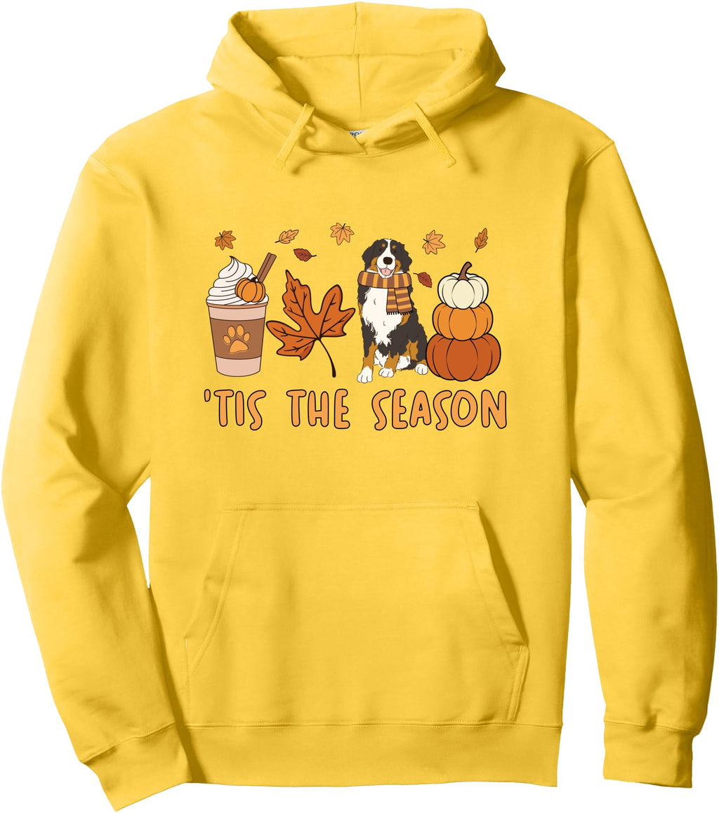 Tis Season Bernese Mountain Dog Fall T-Shirt - Novelty Apparel Men Women - T-Shirt, Sweatshirt, Hoodie