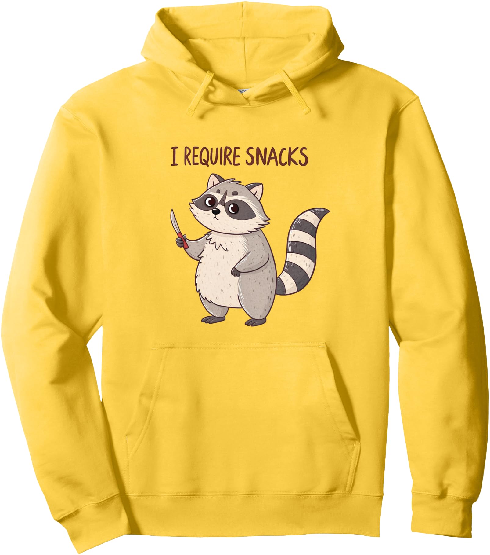 Original Raccoon Cartoon I Require Sweatshirt - Unique Graphic for Adults - T-Shirt, Sweatshirt, Hoodie