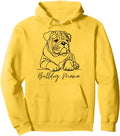 English Bulldog Mama Bulldog Mom Line Art T-Shirt - Trendy Graphic Unisex - T-Shirt, Sweatshirt, Hoodie