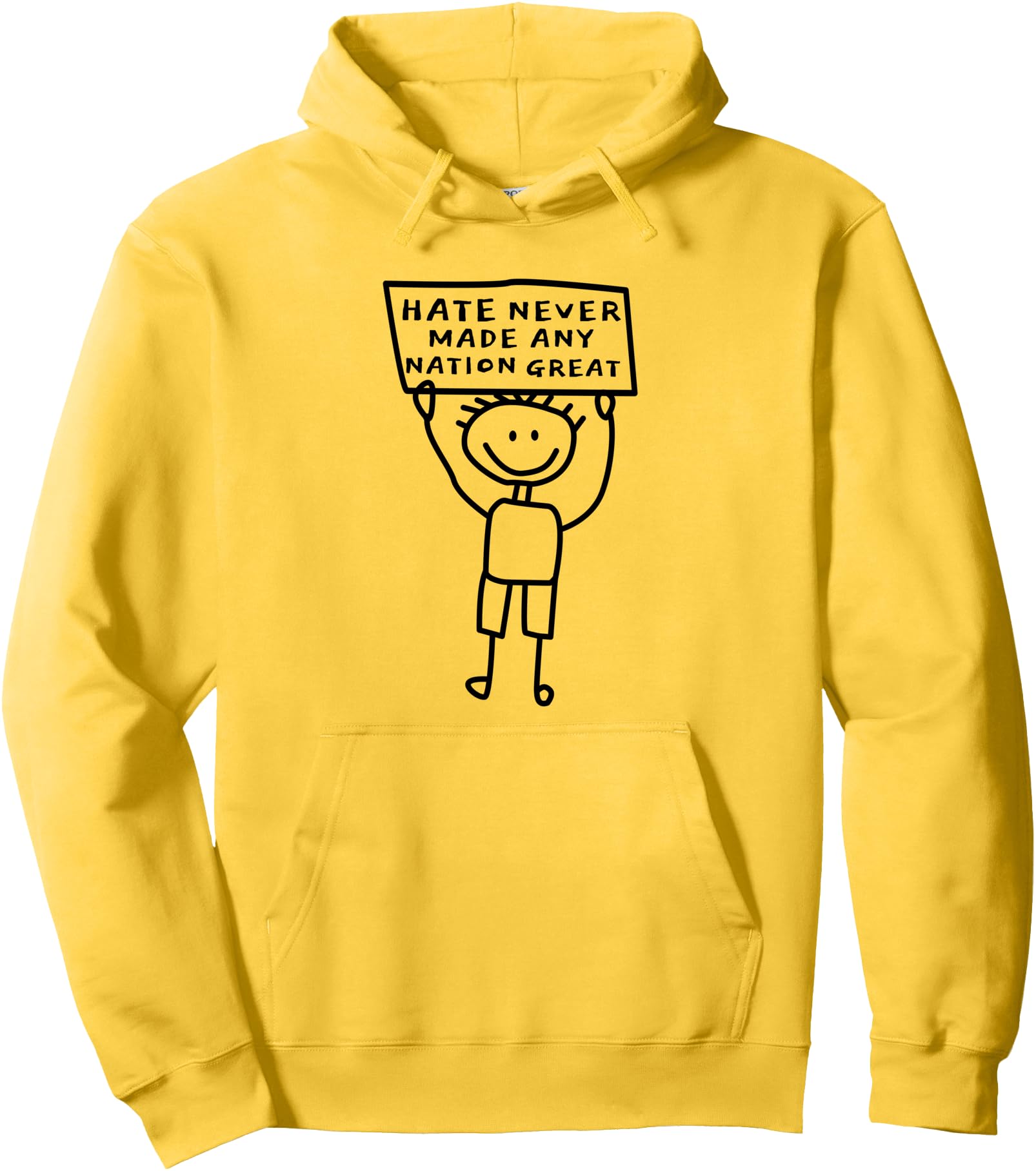 Original Hate Never Made Any Sweatshirt - Custom Art Print for Adults - T-Shirt, Sweatshirt, Hoodie