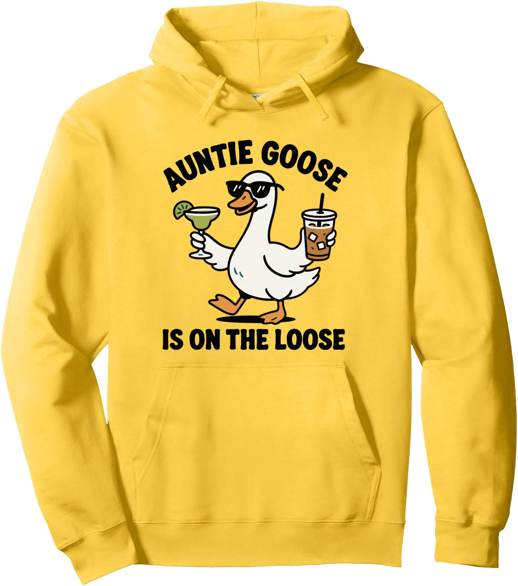 Auntie Goose Is Loose Auntie Sweatshirt - Aesthetic Graphic for Adults - T-Shirt, Sweatshirt, Hoodie