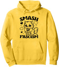 Smash Fascism Anti Fascism Cat Artist Hoodie - Unique Graphic Men Women - T-Shirt, Sweatshirt, Hoodie