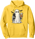 Ghost And Cat Pumpkin Spice Ghost Rare Hoodie - Unique Graphic Unisex - T-Shirt, Sweatshirt, Hoodie