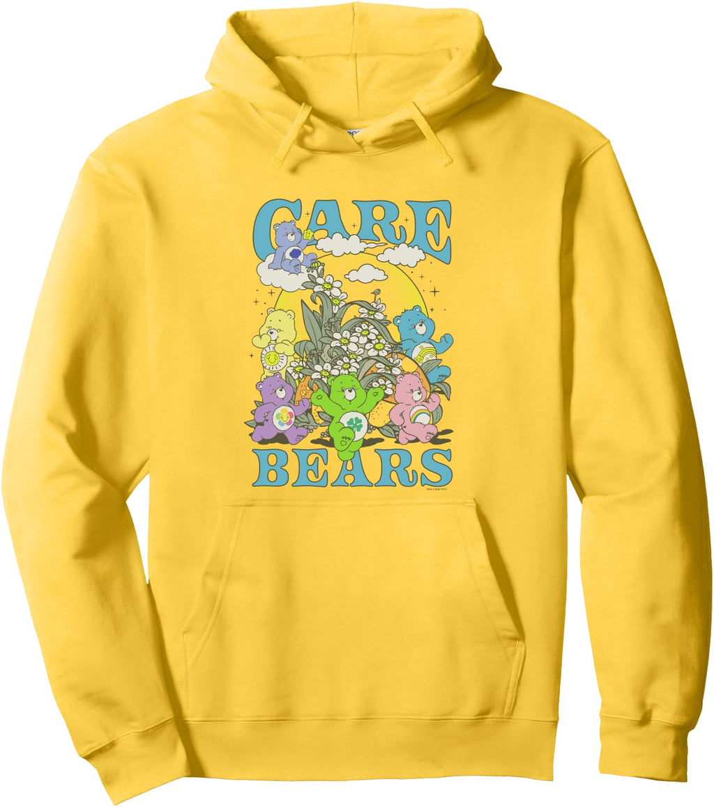 Care Bears Garden Party Group Shot Rare Hoodie - Novelty Apparel for Adults - T-Shirt, Sweatshirt, Hoodie