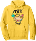 Art Is My Jam Brush Painter Paint Palette Hoodie - Trendy Graphic Unisex - T-Shirt, Sweatshirt, Hoodie