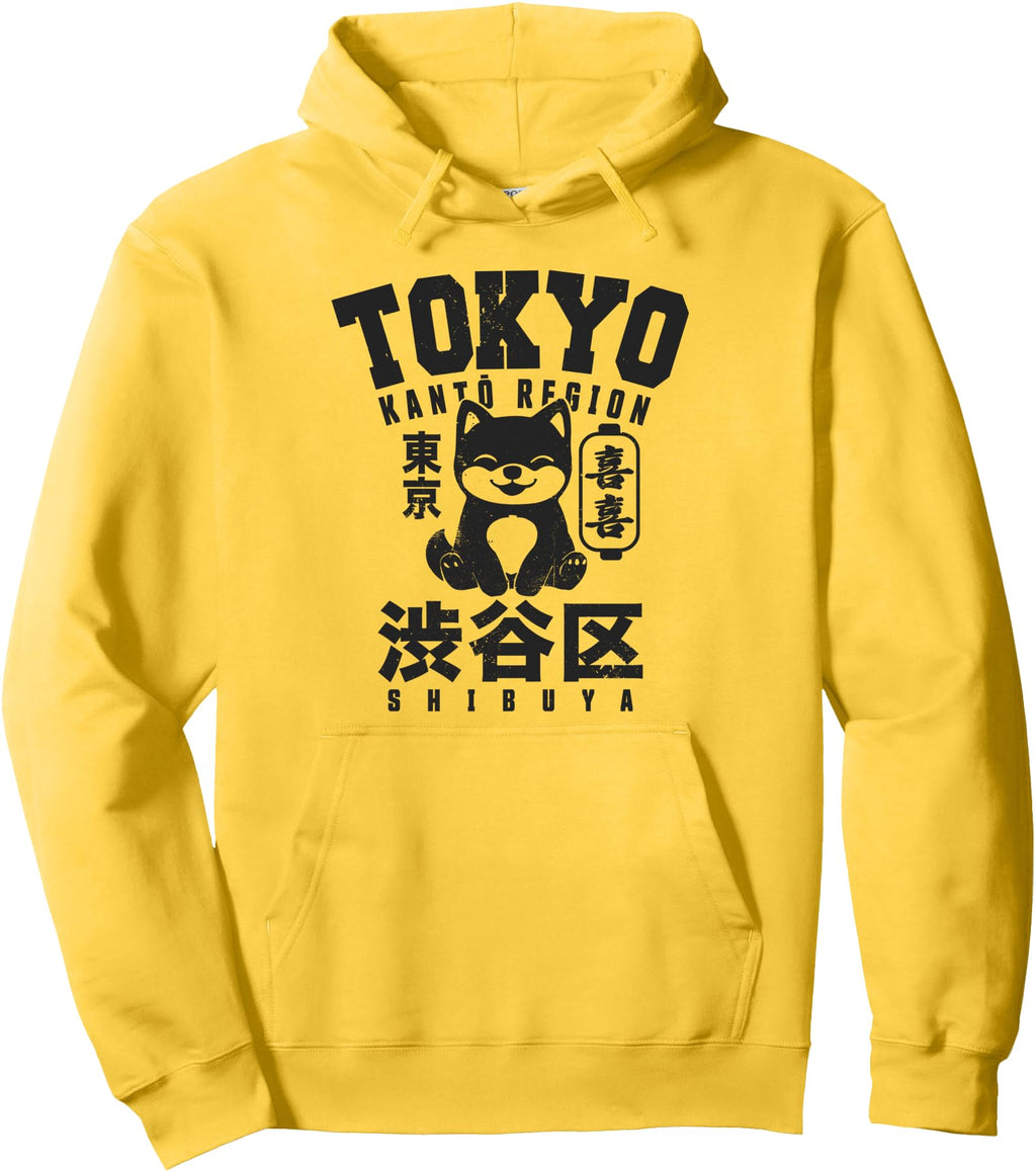 Exclusive Shibuya Tokyo Japan Akita Hoodie - Custom Art Print Men Women - T-Shirt, Sweatshirt, Hoodie