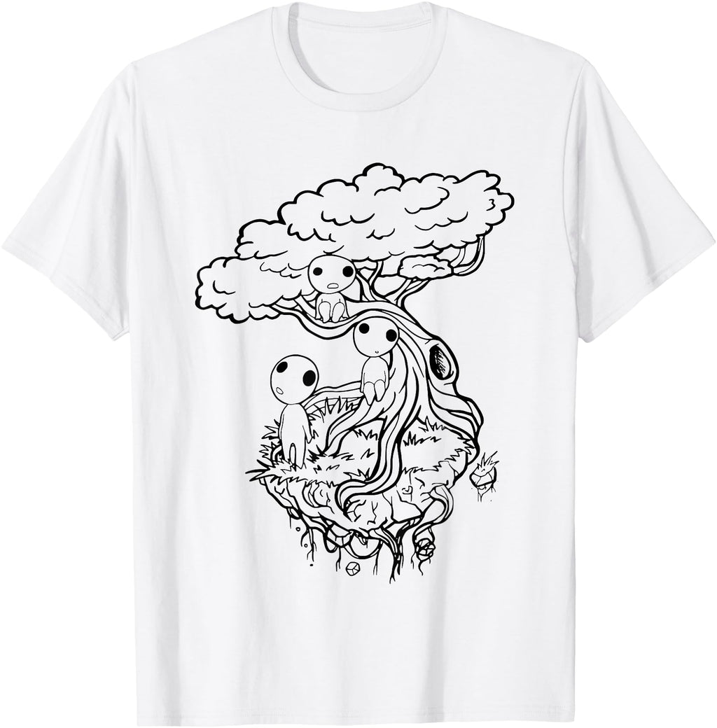 Kodama Japanese Ghosts Japan Fairy T-Shirt - Fun Novelty Design Men Women - T-Shirt, Sweatshirt, Hoodie