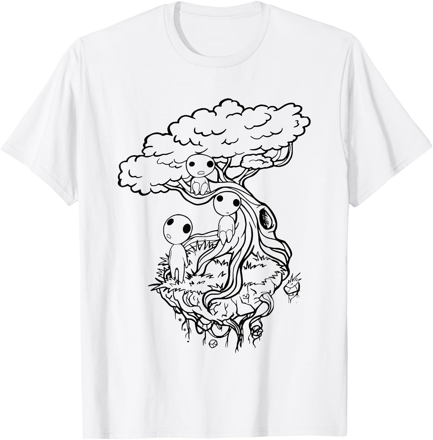 Kodama Japanese Ghosts Japan Fairy T-Shirt - Fun Novelty Design Men Women - T-Shirt, Sweatshirt, Hoodie
