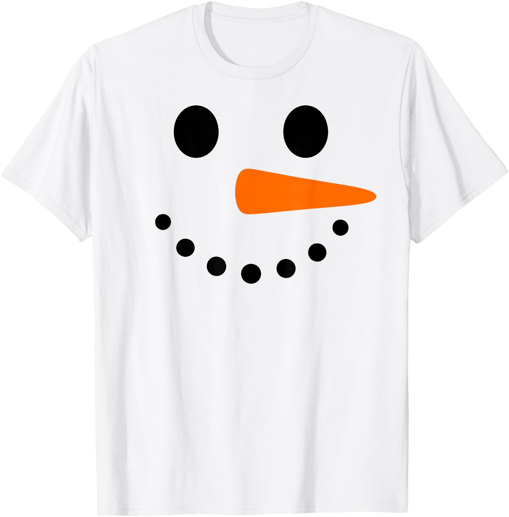 Authentic Snowman Face Costume T-Shirt - Fun Novelty Design Men Women - T-Shirt, Sweatshirt, Hoodie
