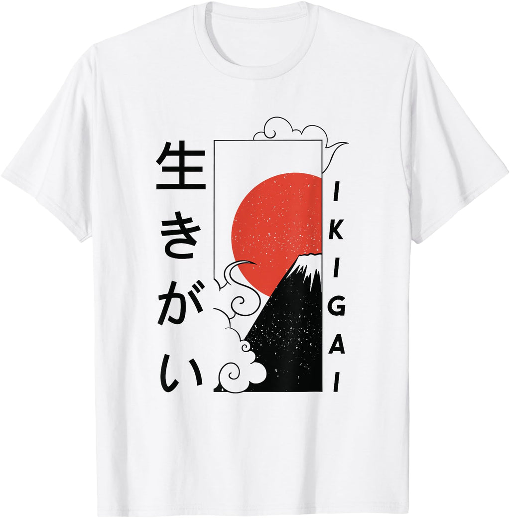 Japanese Ikigai Reason Being Japanese Sweatshirt - Unique Graphic Unisex - T-Shirt, Sweatshirt, Hoodie