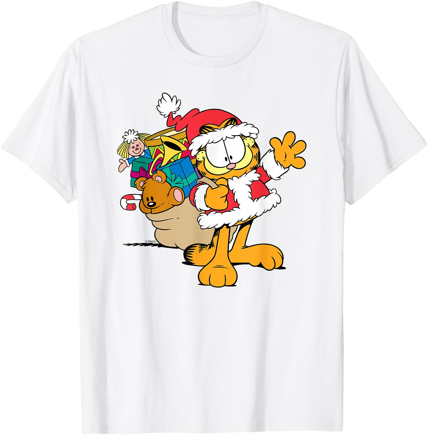 Authentic Garfield Santa Gifts Cartoon Hoodie - Unique Graphic Men Women - T-Shirt, Sweatshirt, Hoodie