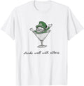 Leprechaun Martini Cocktail St Patrick S Day Hoodie - Graphic Print Unisex - T-Shirt, Sweatshirt, Hoodie