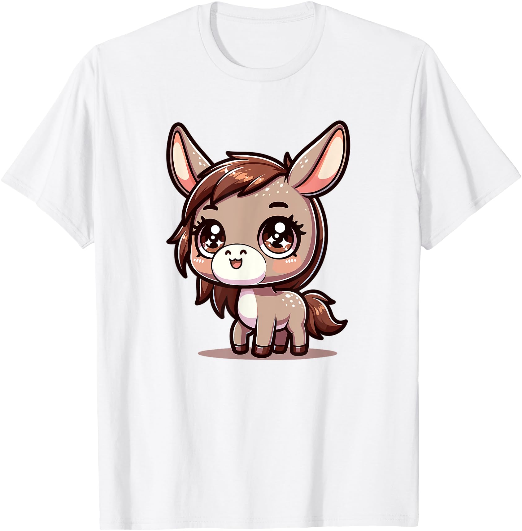 Adorable Japanese Kawaii Chibi Mule T-Shirt - Trendy Graphic for Adults - T-Shirt, Sweatshirt, Hoodie