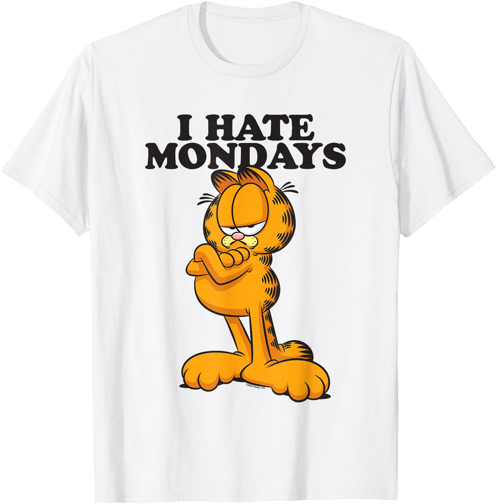 Exclusive Garfield I Hate Mondays Sweatshirt - Minimalist Print Men Women - T-Shirt, Sweatshirt, Hoodie