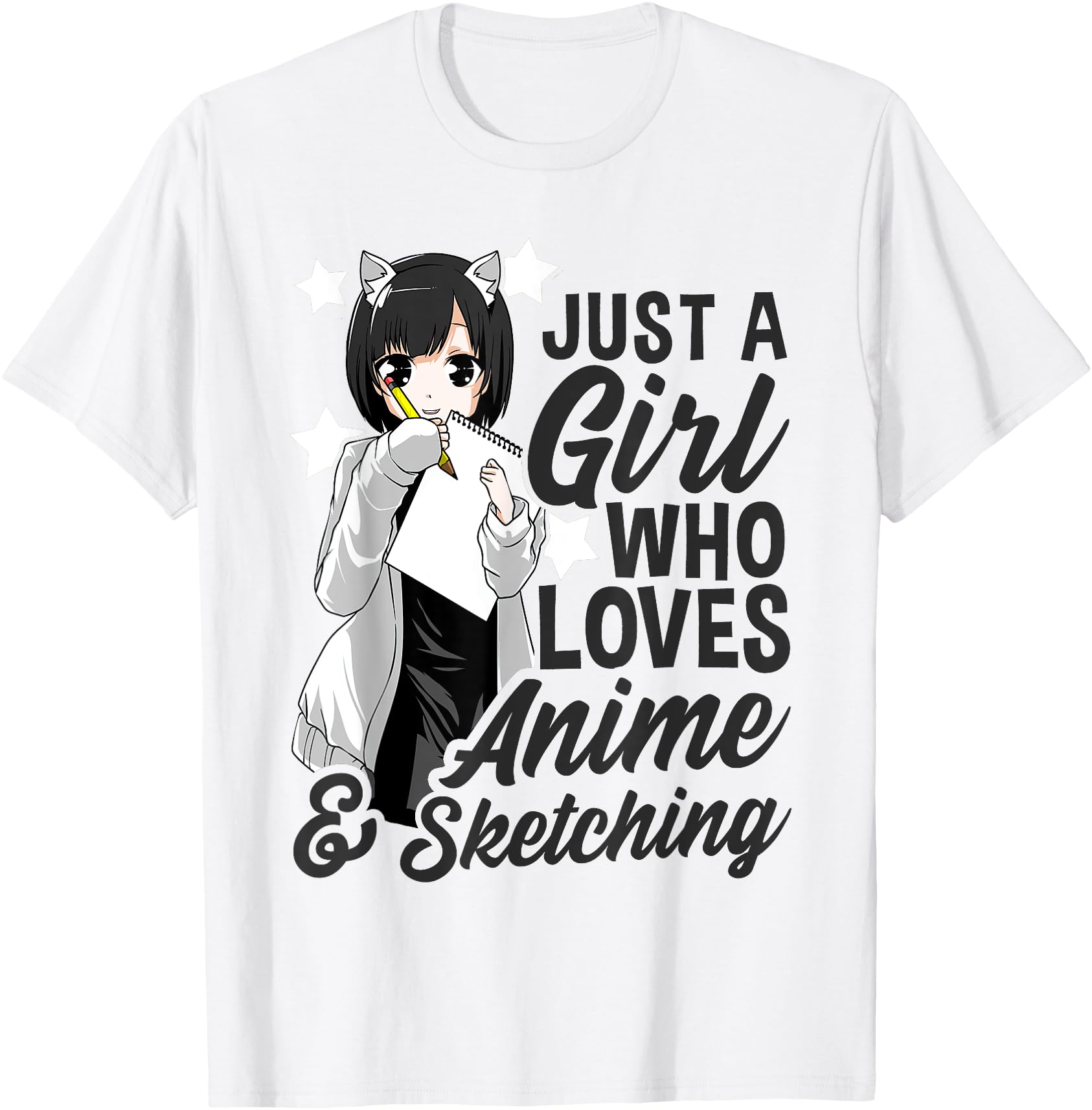 Exclusive Anime Just Who Loves Anime And T-Shirt - Custom Art Print Unisex - T-Shirt, Sweatshirt, Hoodie