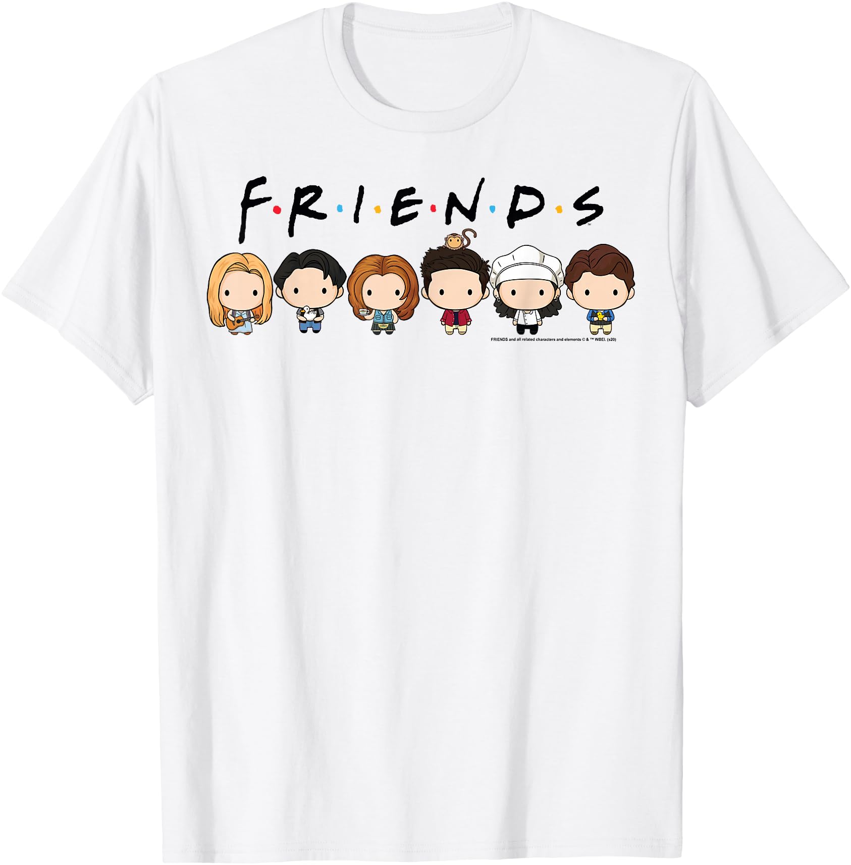 Friends Chibi Group Shot Lineup Hoodie - Aesthetic Graphic Men Women - T-Shirt, Sweatshirt, Hoodie