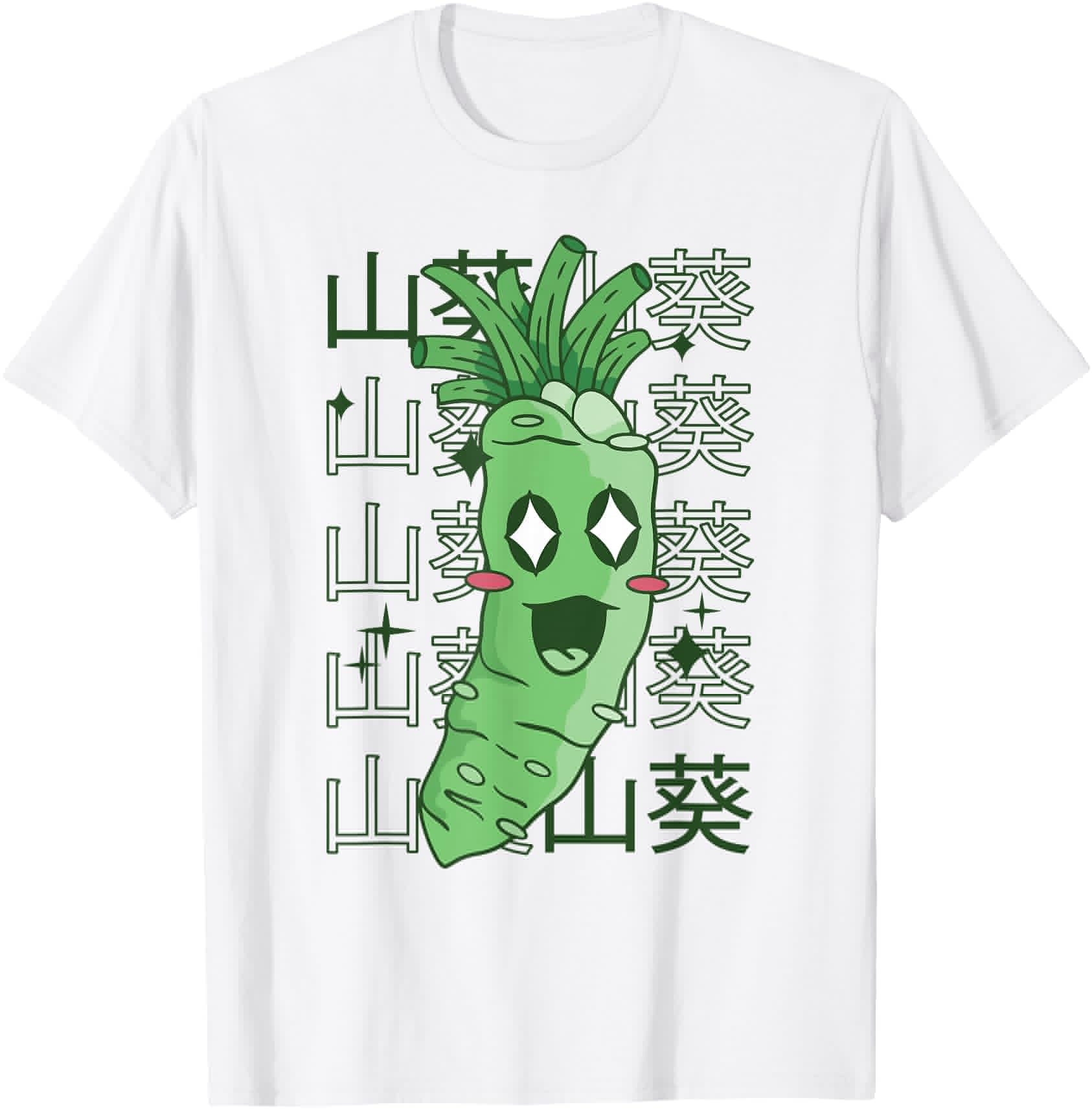 Authentic Happy Wasabi Root Japan Hoodie - Minimalist Print Men Women - T-Shirt, Sweatshirt, Hoodie