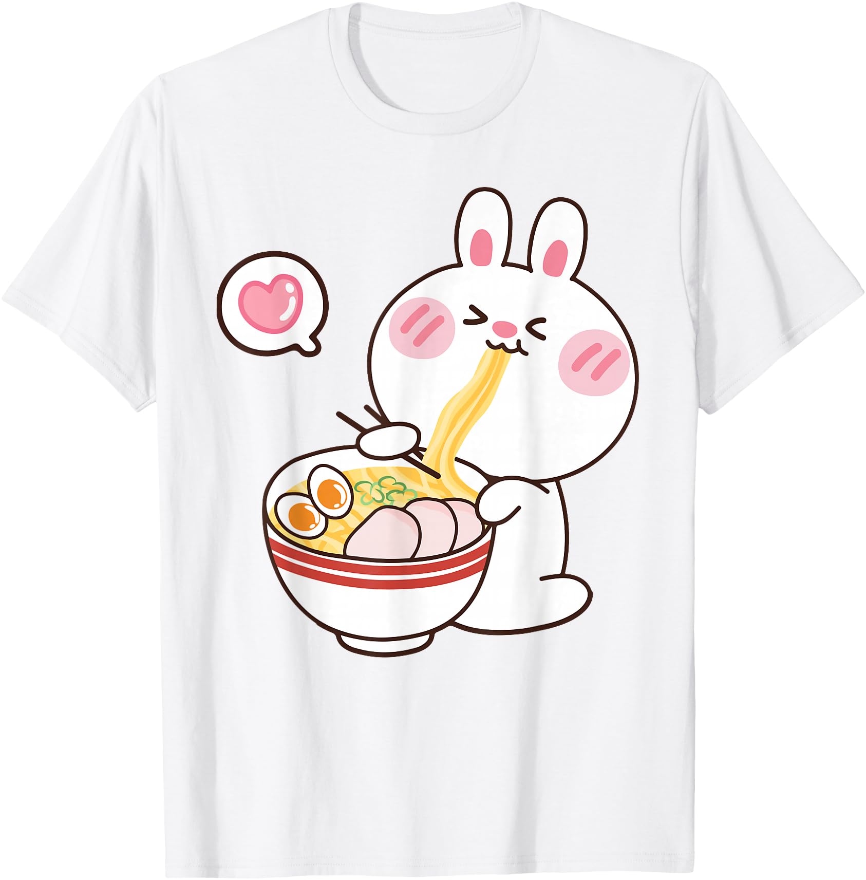 Exclusive Rabbit Ramen Noodle Teen T-Shirt - Novelty Apparel Men Women - T-Shirt, Sweatshirt, Hoodie