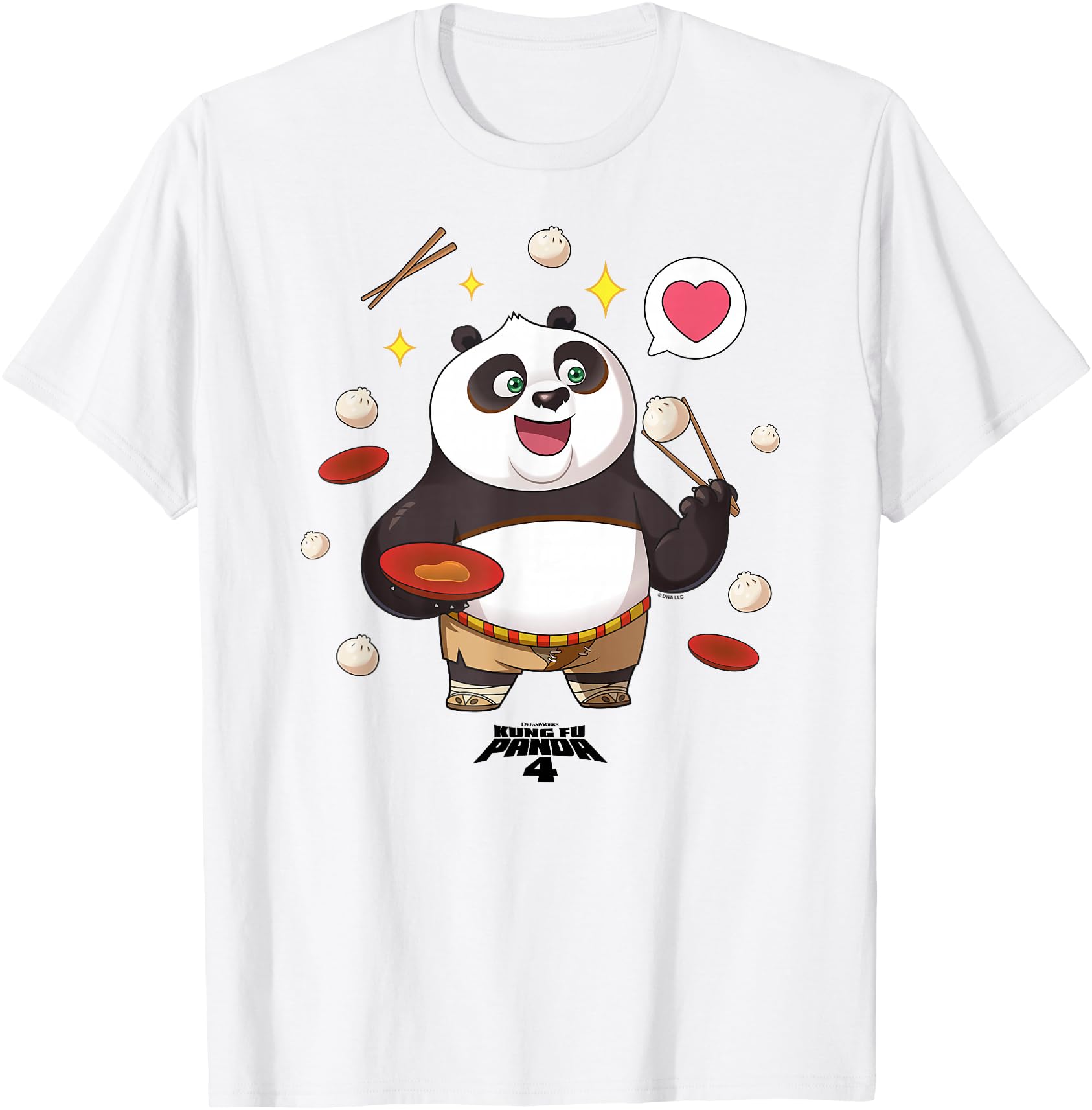 Authentic Kung Fu Panda 4 Chibi Po Sweatshirt - Graphic Print Unisex - T-Shirt, Sweatshirt, Hoodie