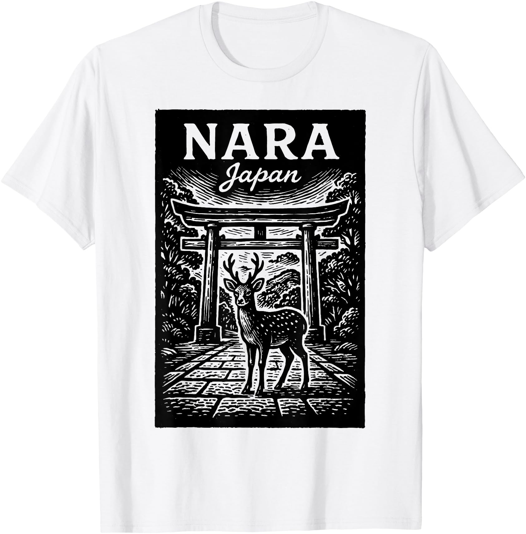 Exclusive Nara Japan Deer Temple Sweatshirt - Streetwear Style Men Women - T-Shirt, Sweatshirt, Hoodie
