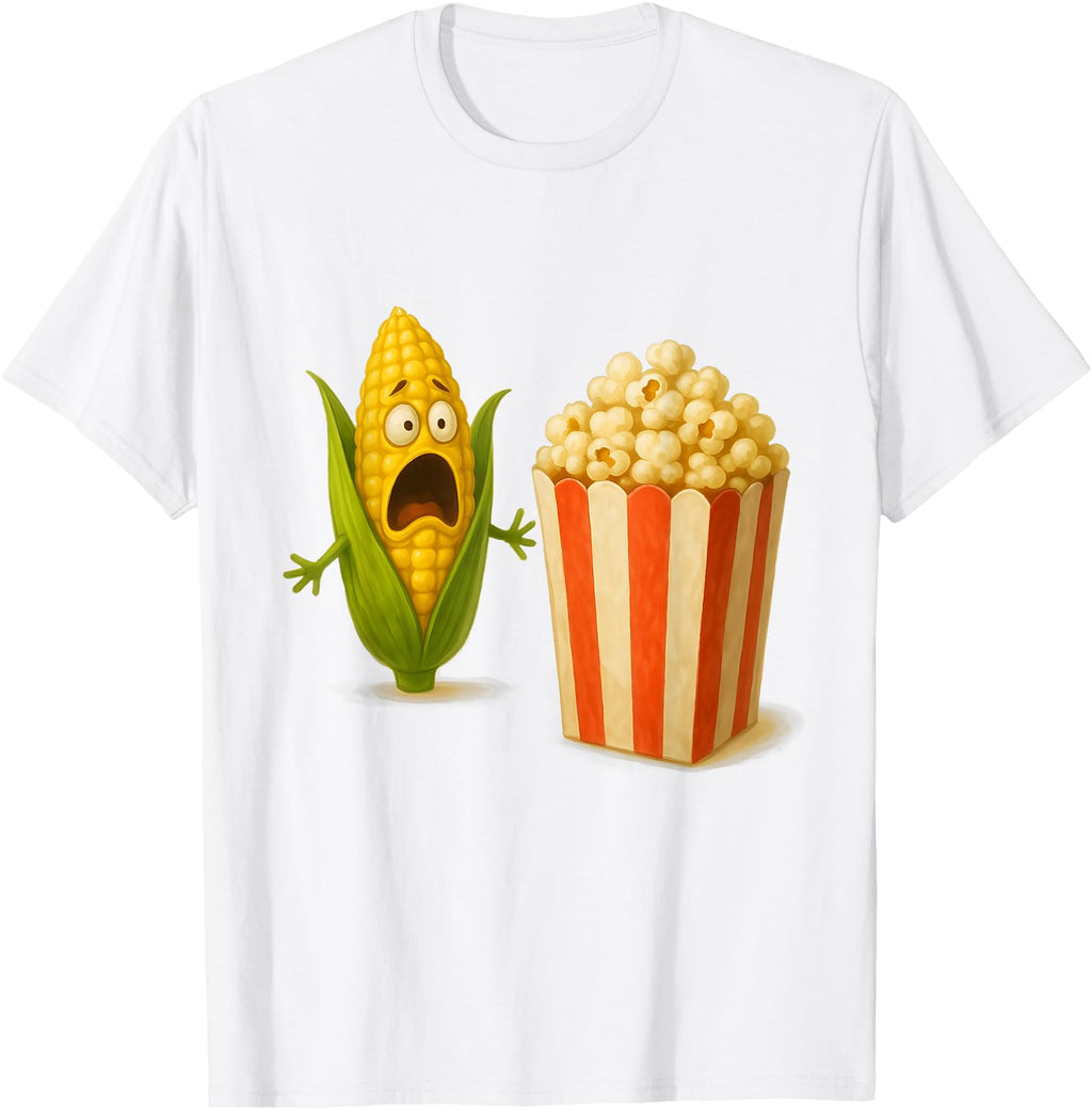 Original Screaming Shocked Corn T-Shirt - Casual Everyday Wear Unisex - T-Shirt, Sweatshirt, Hoodie