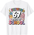 Handcrafted I Survived 67 Days T-Shirt - Fun Novelty Design Men Women - T-Shirt, Sweatshirt, Hoodie