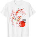 Cherry Blossom Koi Carp Fish Japanese T-Shirt - Unique Graphic Men Women - T-Shirt, Sweatshirt, Hoodie