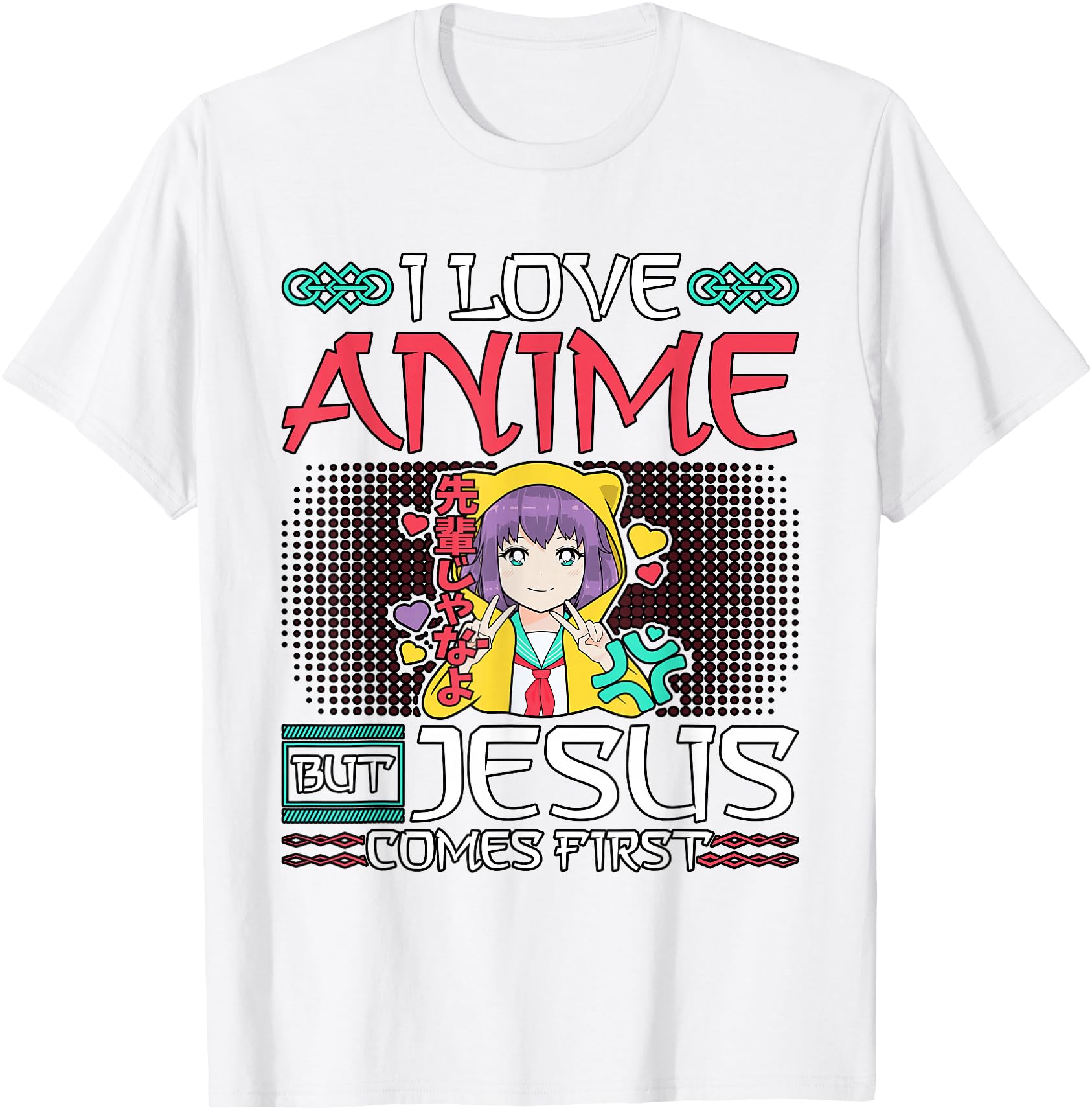 Exclusive I Love Anime But Jesus Hoodie - Custom Art Print for Adults - T-Shirt, Sweatshirt, Hoodie