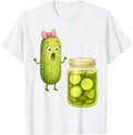Pickle Surprise Cucumber And Jar T-Shirt - Fun Novelty Design Men Women - T-Shirt, Sweatshirt, Hoodie