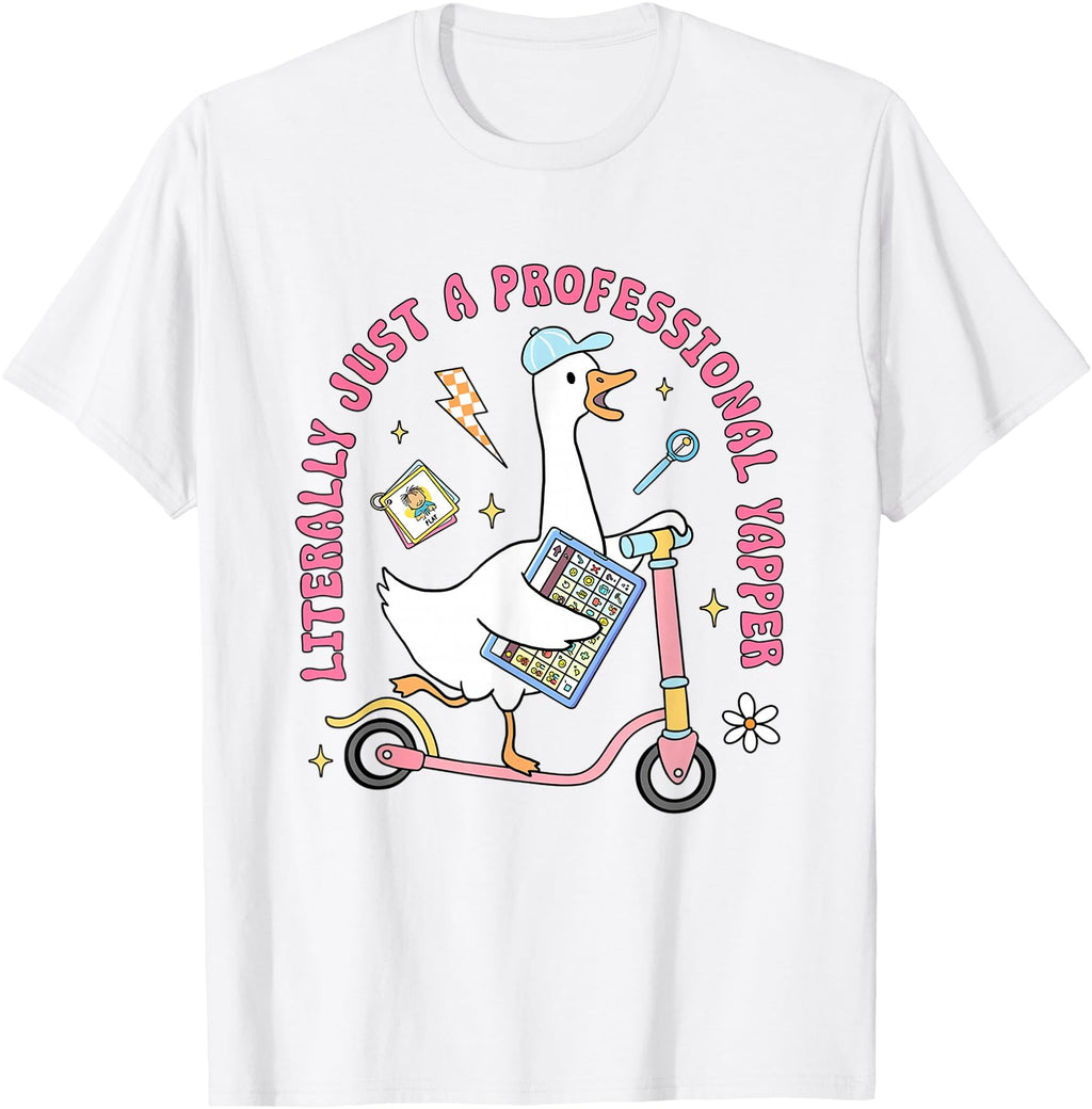 Professional Yapper Therapist Goose Speech Hoodie - Trendy Graphic Unisex - T-Shirt, Sweatshirt, Hoodie