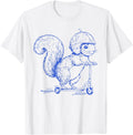 Squirrel Ridding Scooter Distressed Sweatshirt - Novelty Apparel Unisex - T-Shirt, Sweatshirt, Hoodie