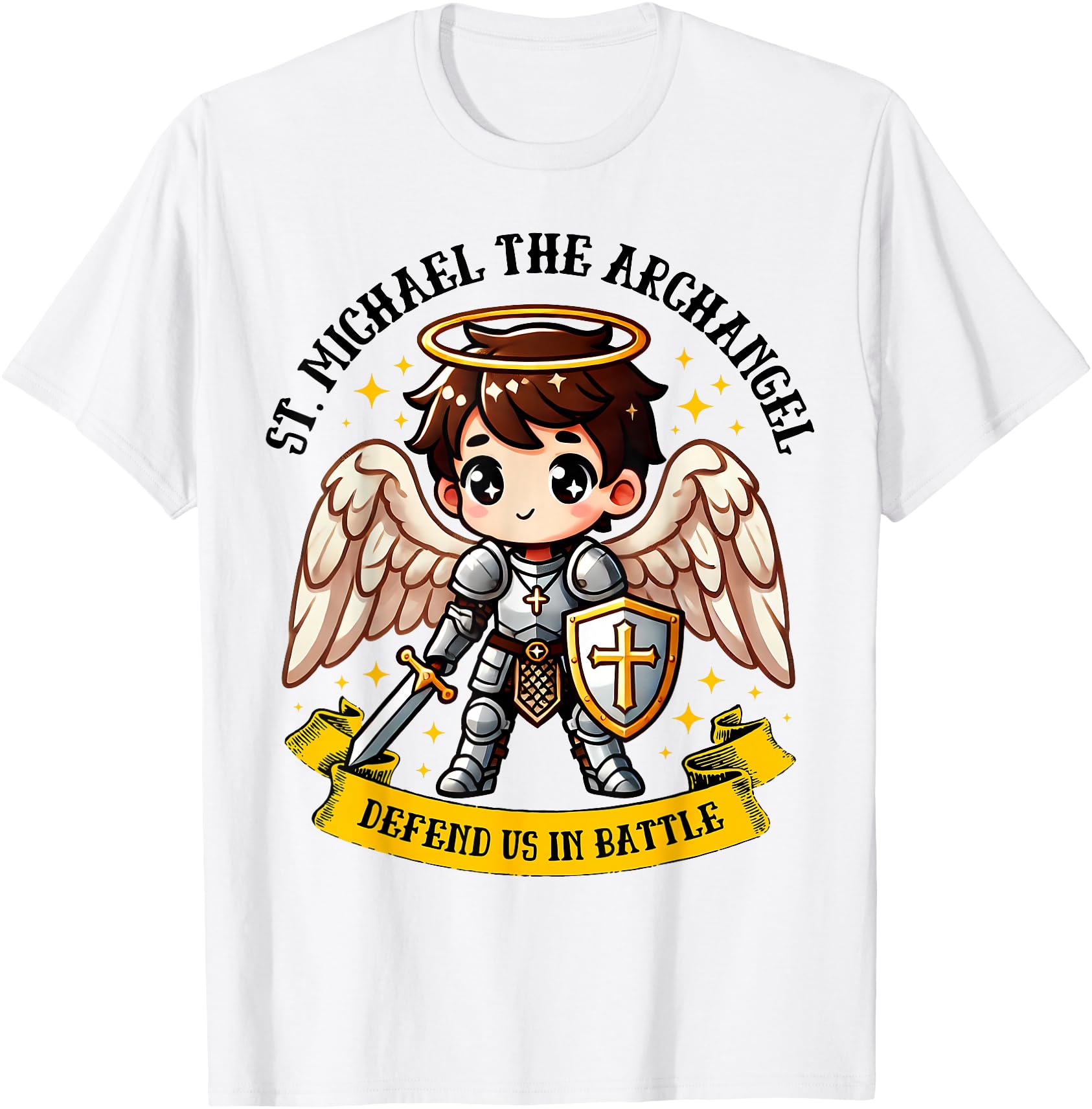 Saint Michael Archangel Catholic Hoodie - Casual Everyday Wear Men Women - T-Shirt, Sweatshirt, Hoodie